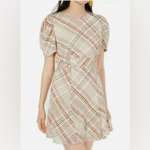 City studios striped dress with tie back